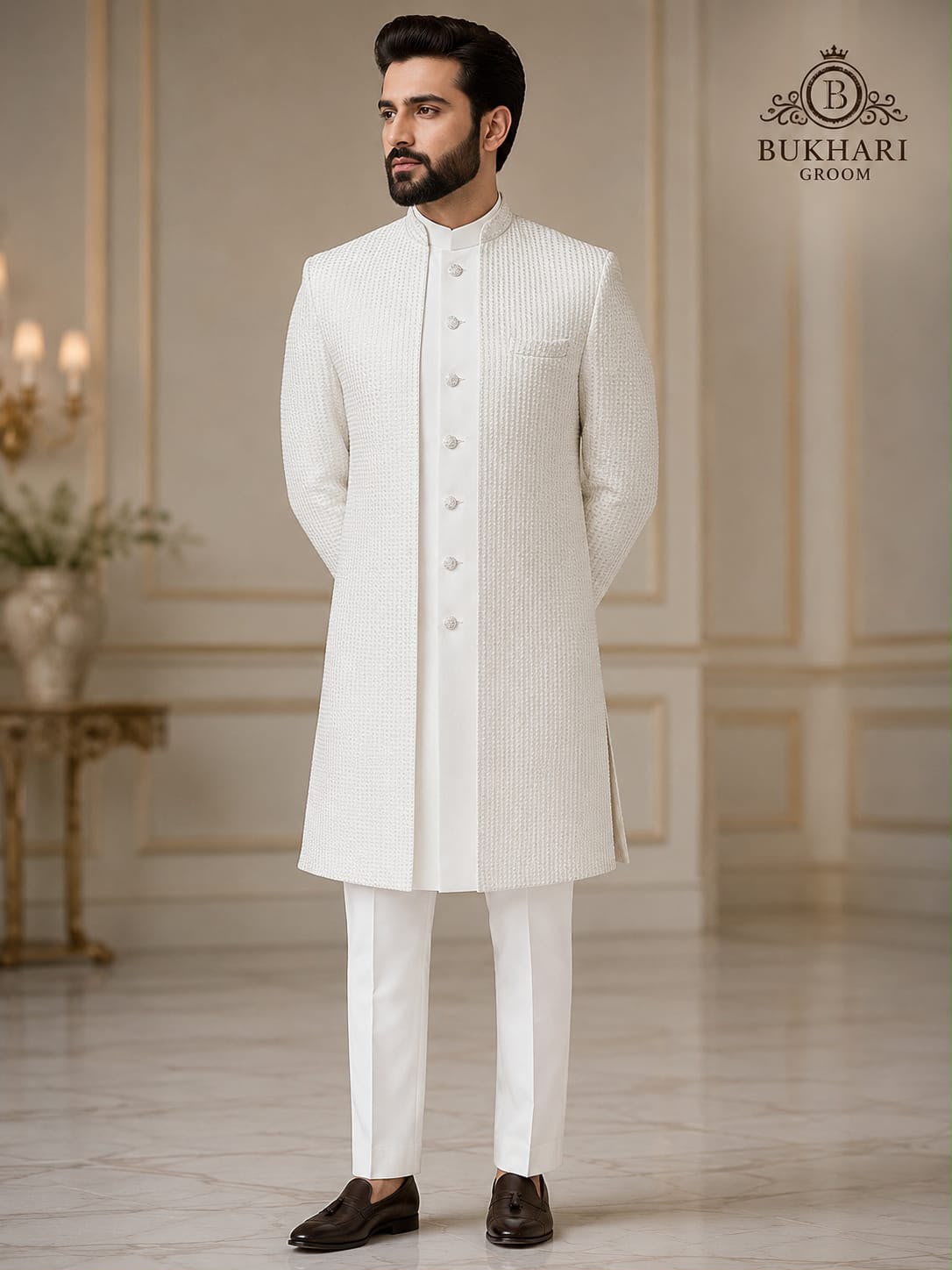 open dobul sherwani 3 ps suait